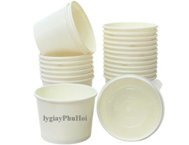 Tô Giấy Trắng 8oz (250ml)